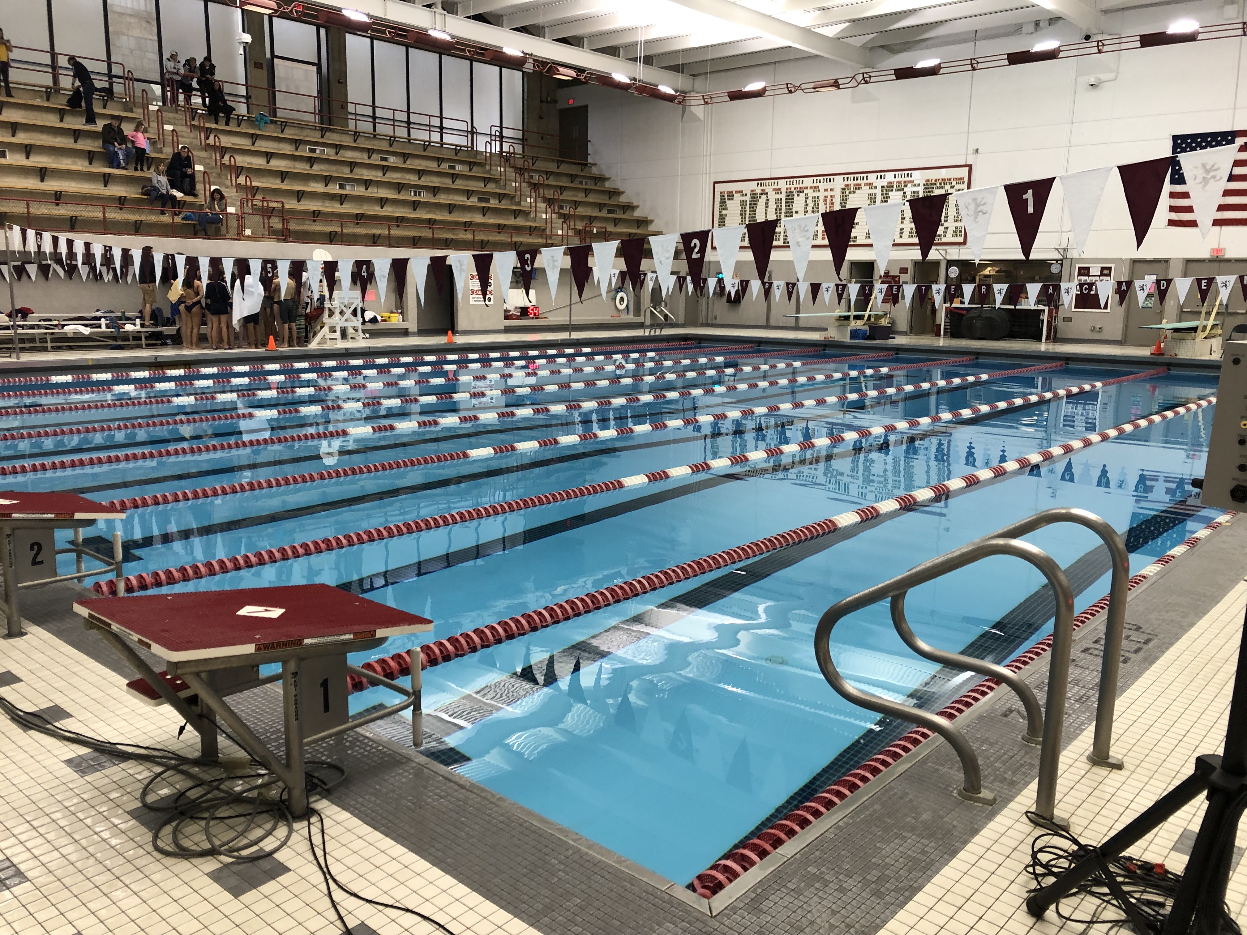 The Phillips Exeter Academy Pool just after my last swim practice